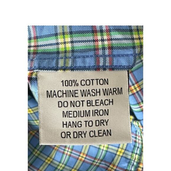 Oliver Ridley Shirt Mens Large Button Up Long Sleeves Multi Stripe Cotton Preppy - Picture 4 of 5